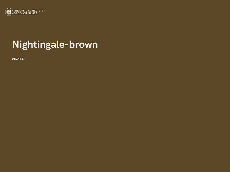 #5C4827 - Nightingale-brown color image