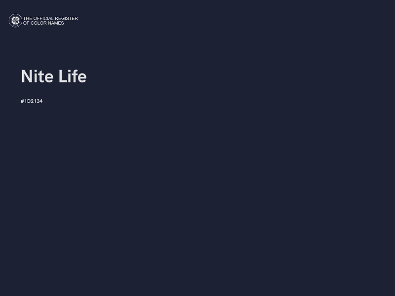 #1D2134 - Nite Life color image