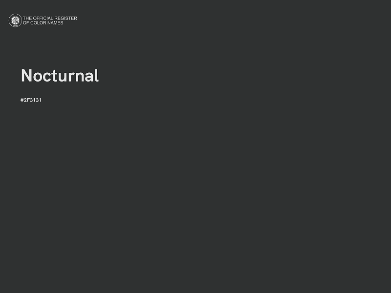 #2F3131 - Nocturnal color image