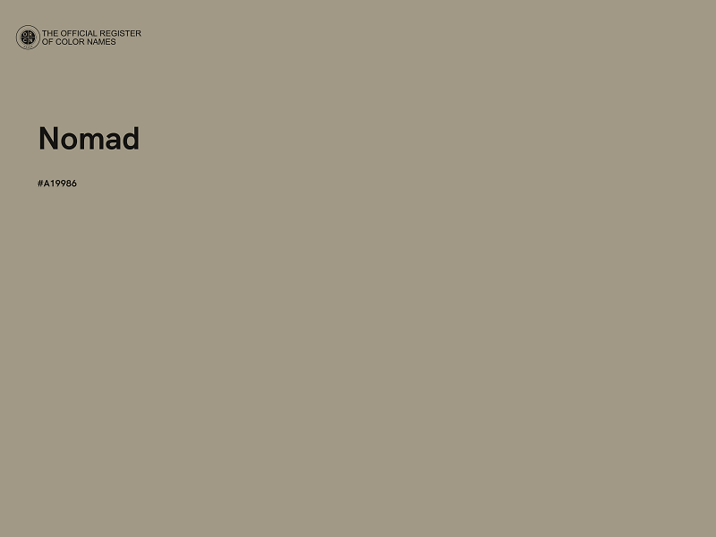 #A19986 - Nomad color image