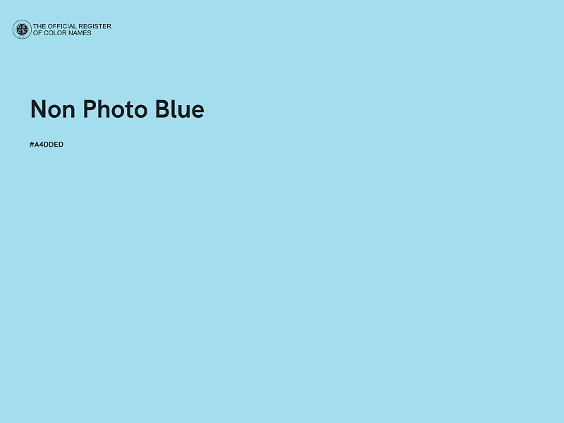 #A4DDED - Non Photo Blue color image