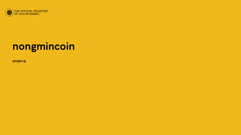 #F0B91B - nongmincoin color image