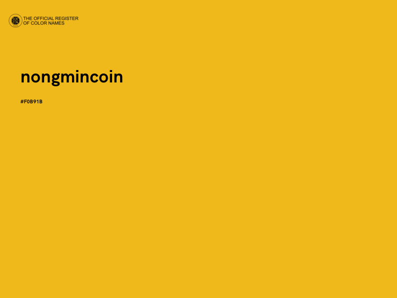 #F0B91B - nongmincoin color image
