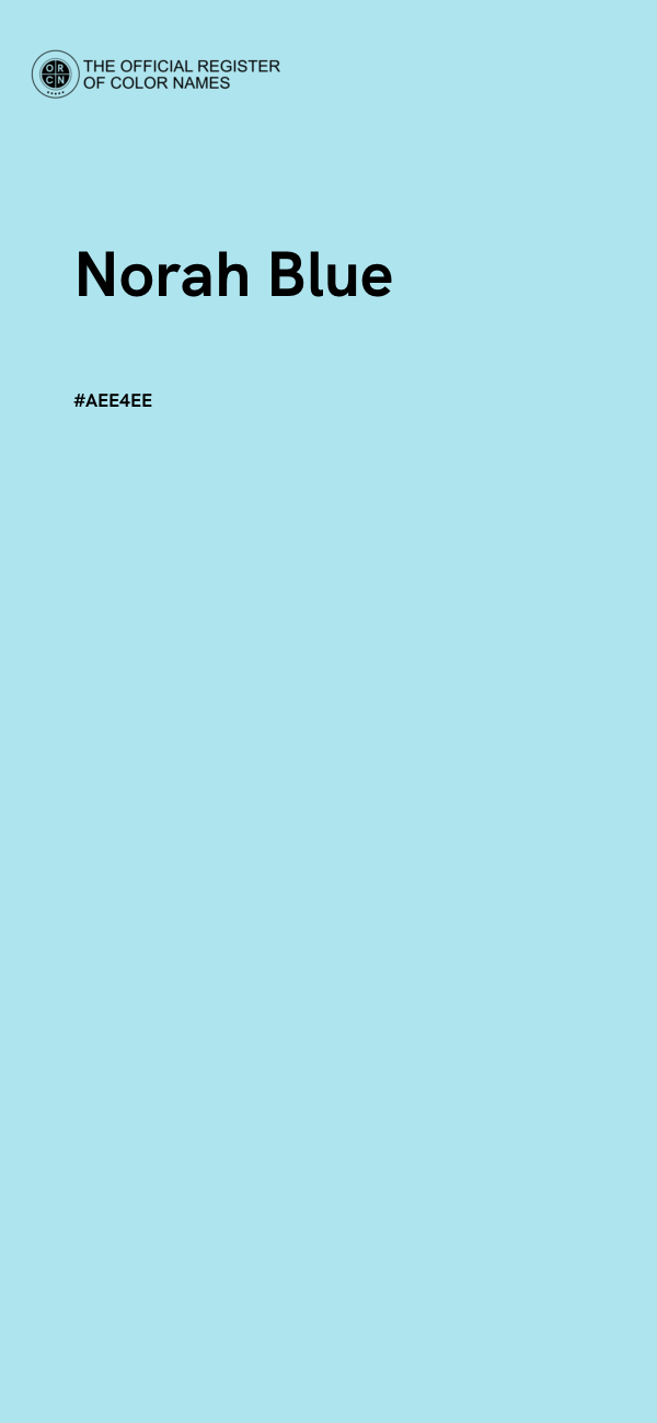 #AEE4EE - Norah Blue color image