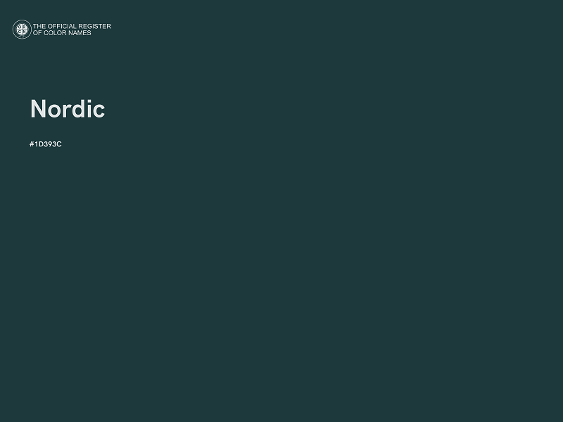 #1D393C - Nordic color image