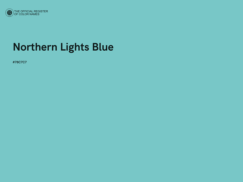 #78C7C7 - Northern Lights Blue color image