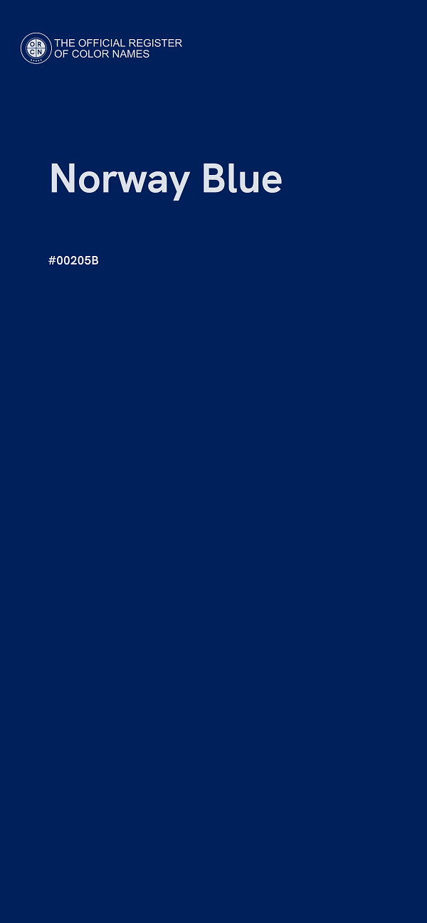 #00205B - Norway Blue color image