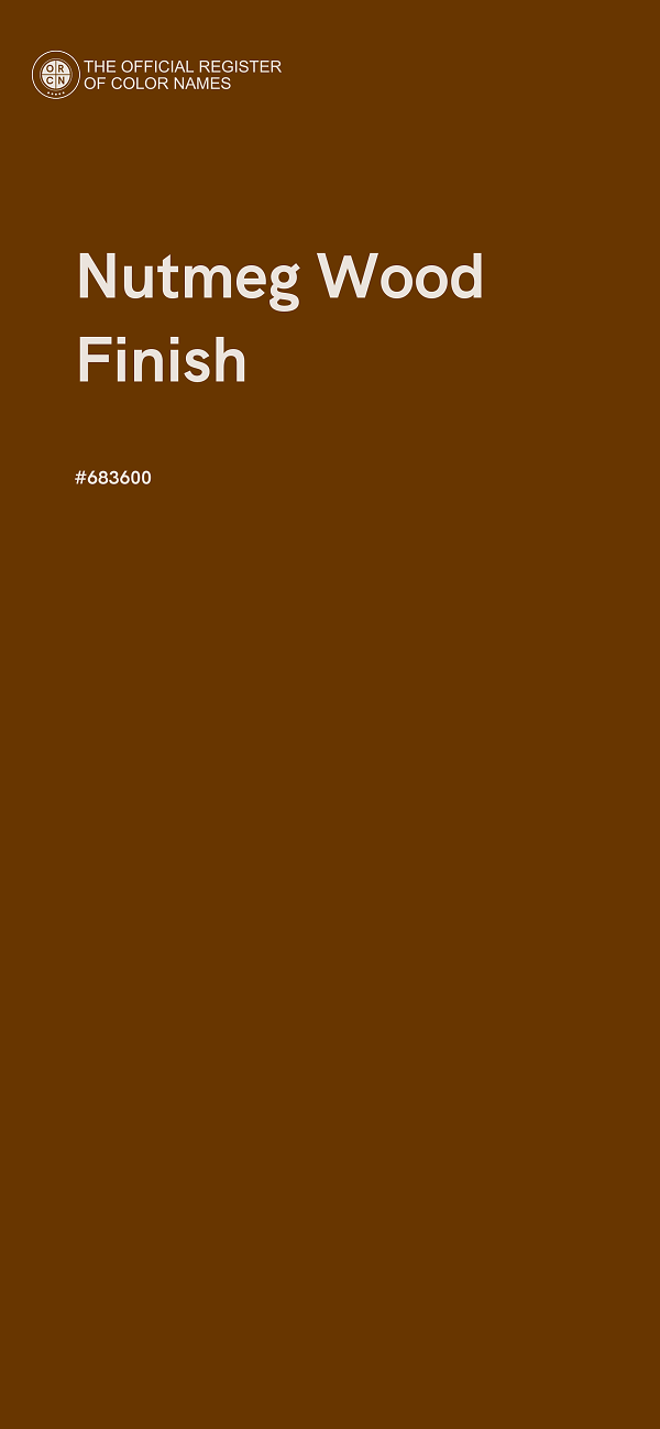 #683600 - Nutmeg Wood Finish color image