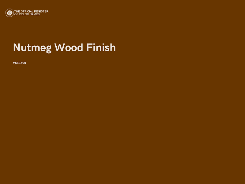 #683600 - Nutmeg Wood Finish color image