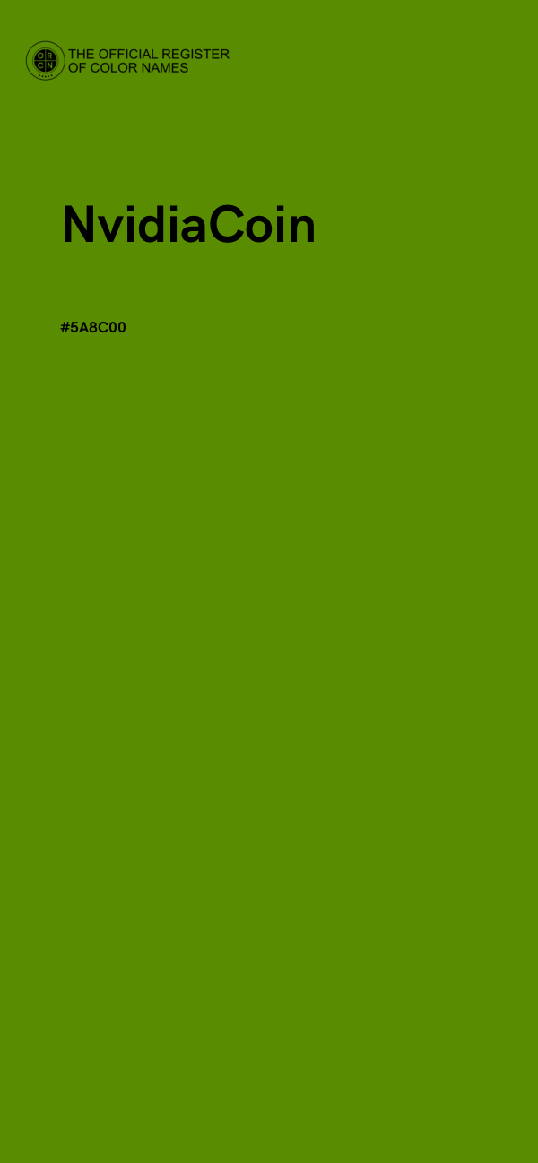 #5A8C00 - NvidiaCoin color image