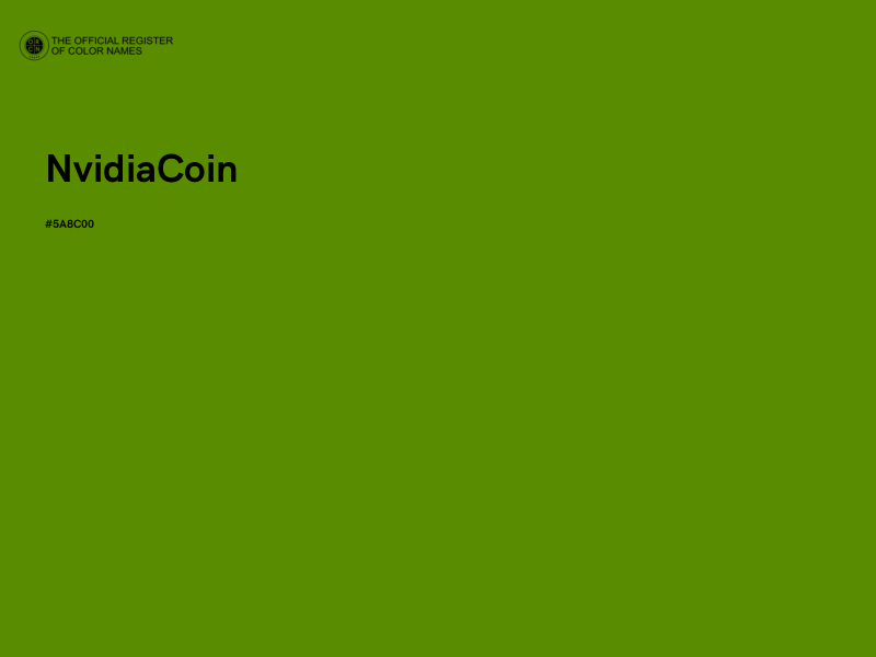 #5A8C00 - NvidiaCoin color image