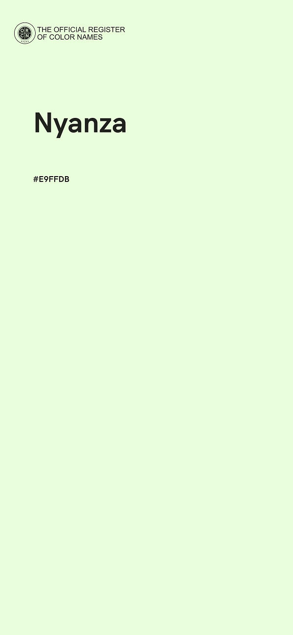 #E9FFDB - Nyanza color image