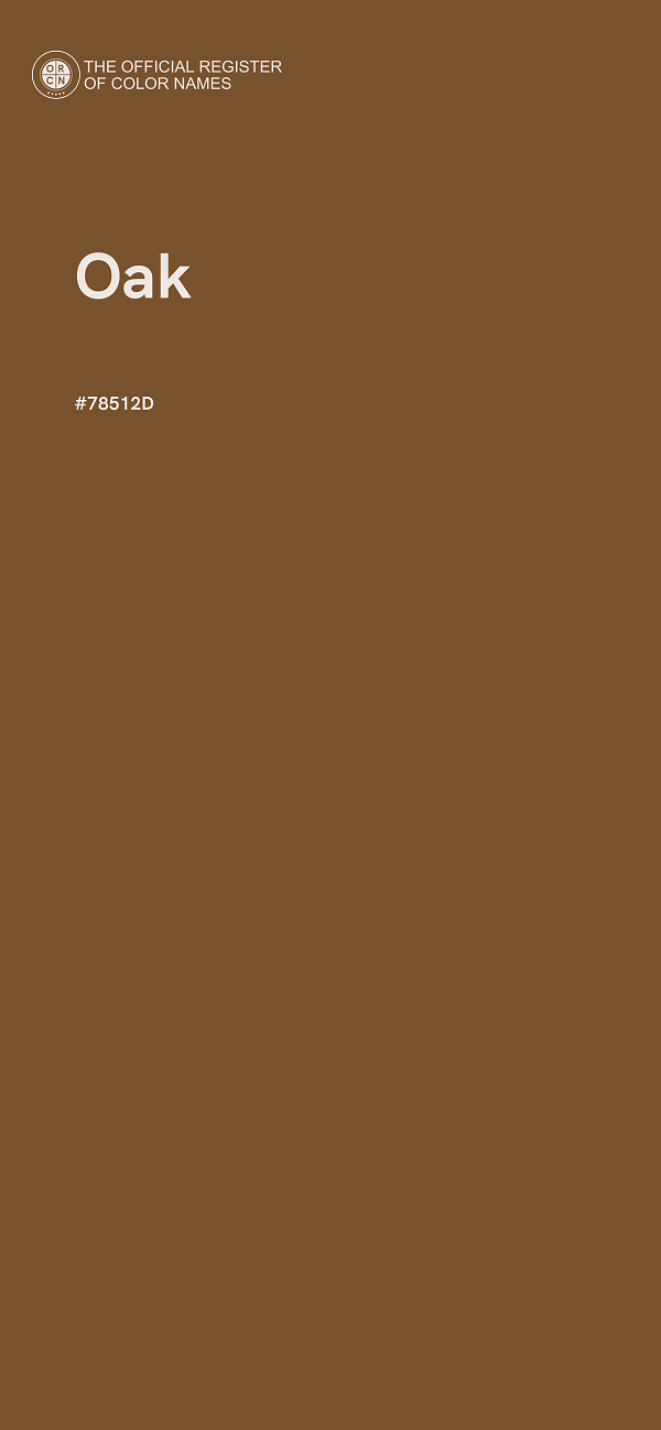 #78512D - Oak color image