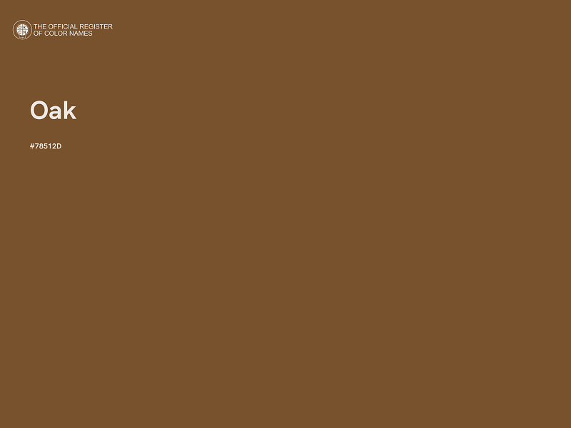 #78512D - Oak color image