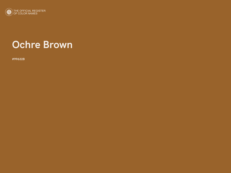 #99632B - Ochre Brown color image