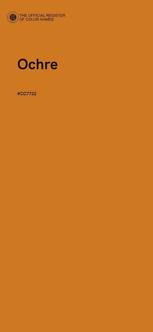 #CC7722 - Ochre color image