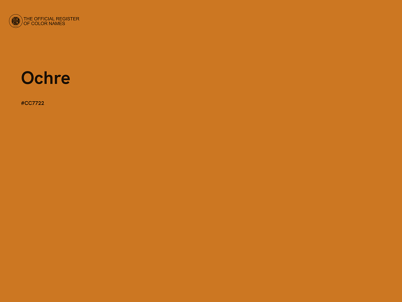 #CC7722 - Ochre color image