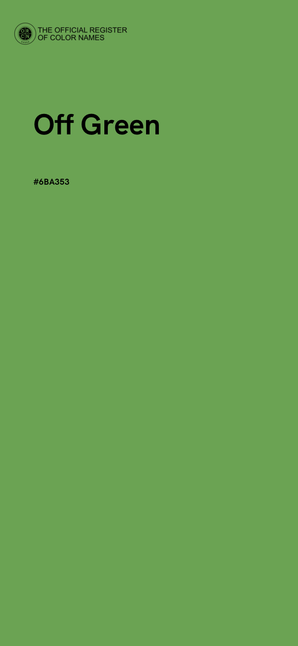 #6BA353 - Off Green color image