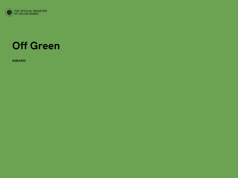 #6BA353 - Off Green color image