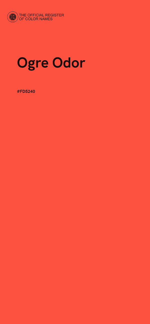 #FD5240 - Ogre Odor color image