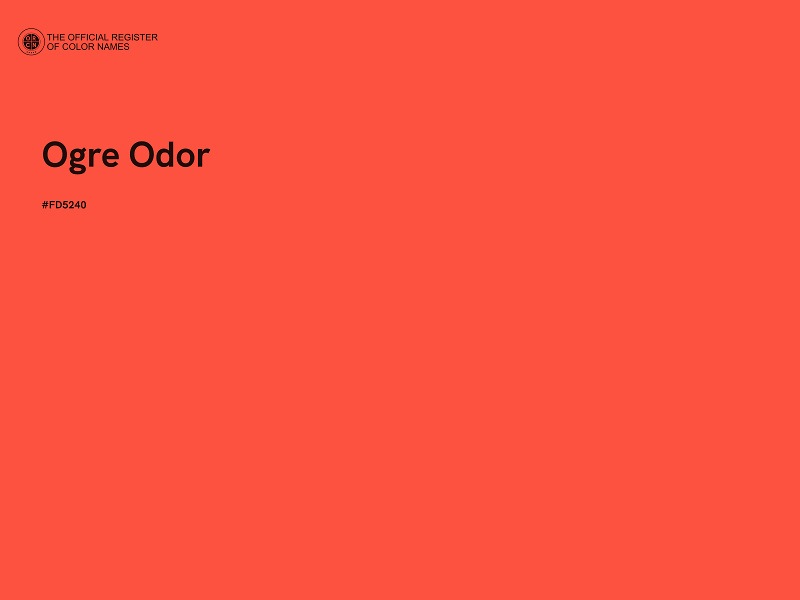 #FD5240 - Ogre Odor color image