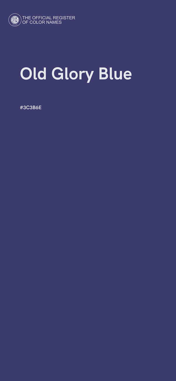 #3C3B6E - Old Glory Blue color image
