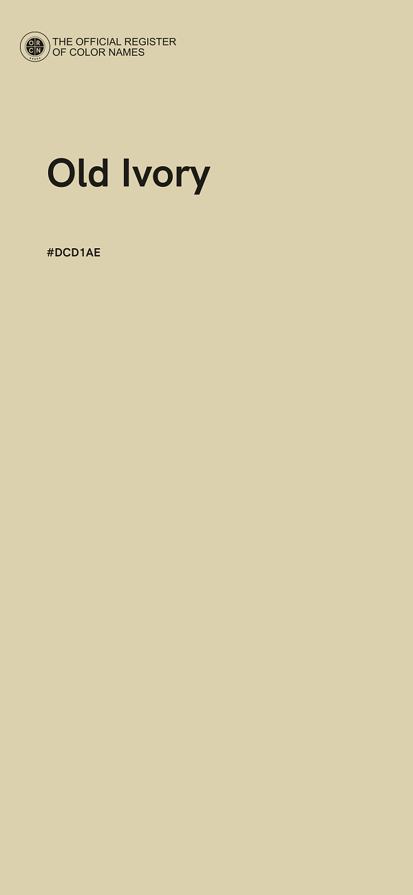 #DCD1AE - Old Ivory color image