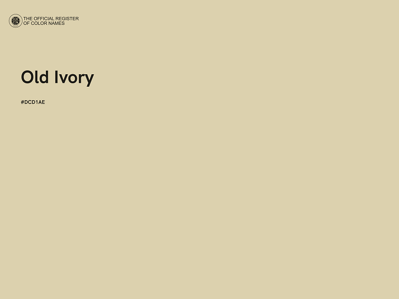 #DCD1AE - Old Ivory color image