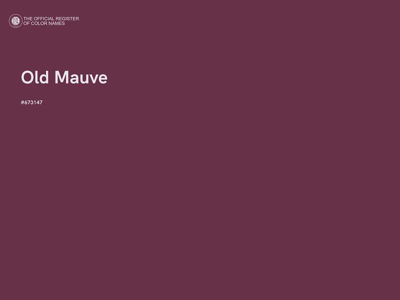 #673147 - Old Mauve color image