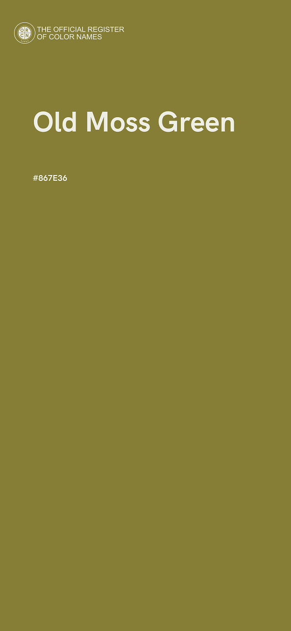 #867E36 - Old Moss Green color image