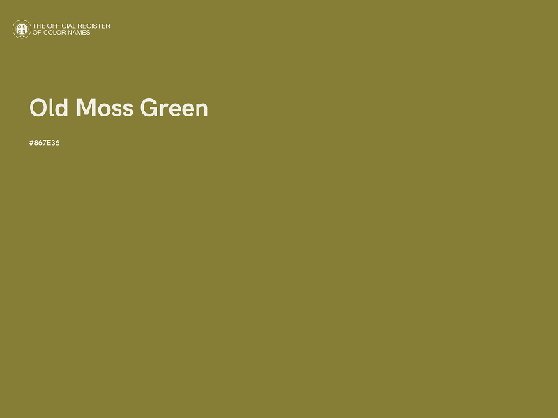 #867E36 - Old Moss Green color image