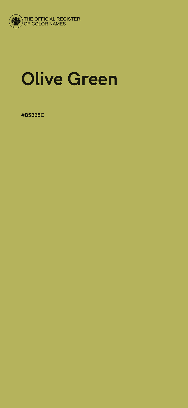 #B5B35C - Olive Green color image