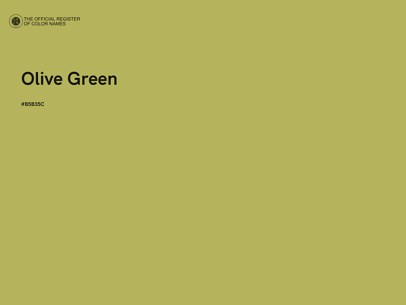 #B5B35C - Olive Green color image