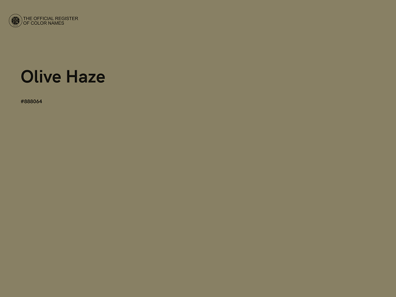 #888064 - Olive Haze color image