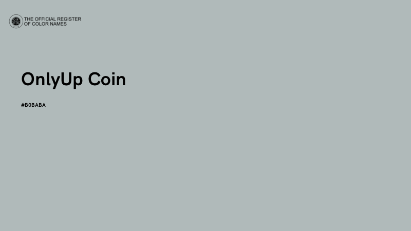 #B0BABA - OnlyUp Coin color image