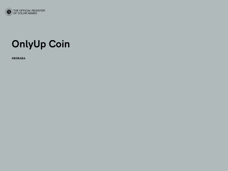 #B0BABA - OnlyUp Coin color image