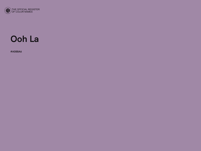 #A088A6 - Ooh La color image