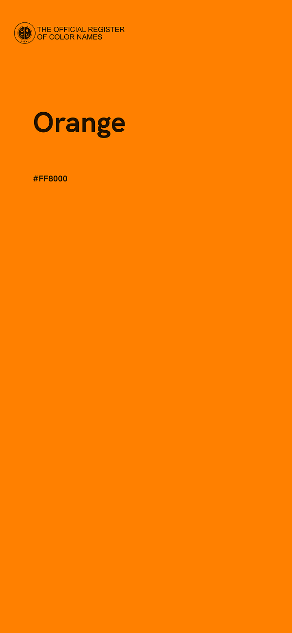#FF8000 - Orange color image