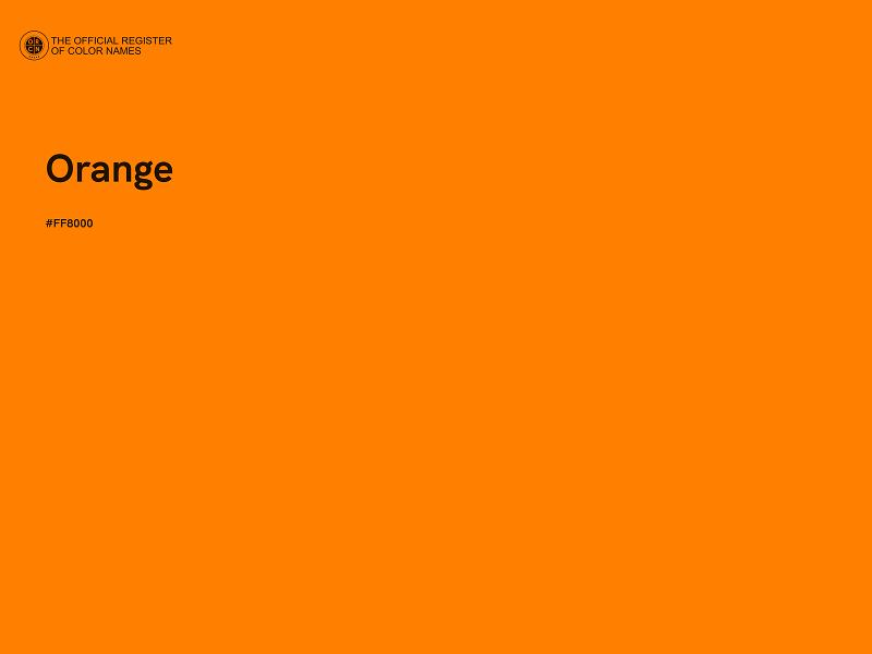 #FF8000 - Orange color image