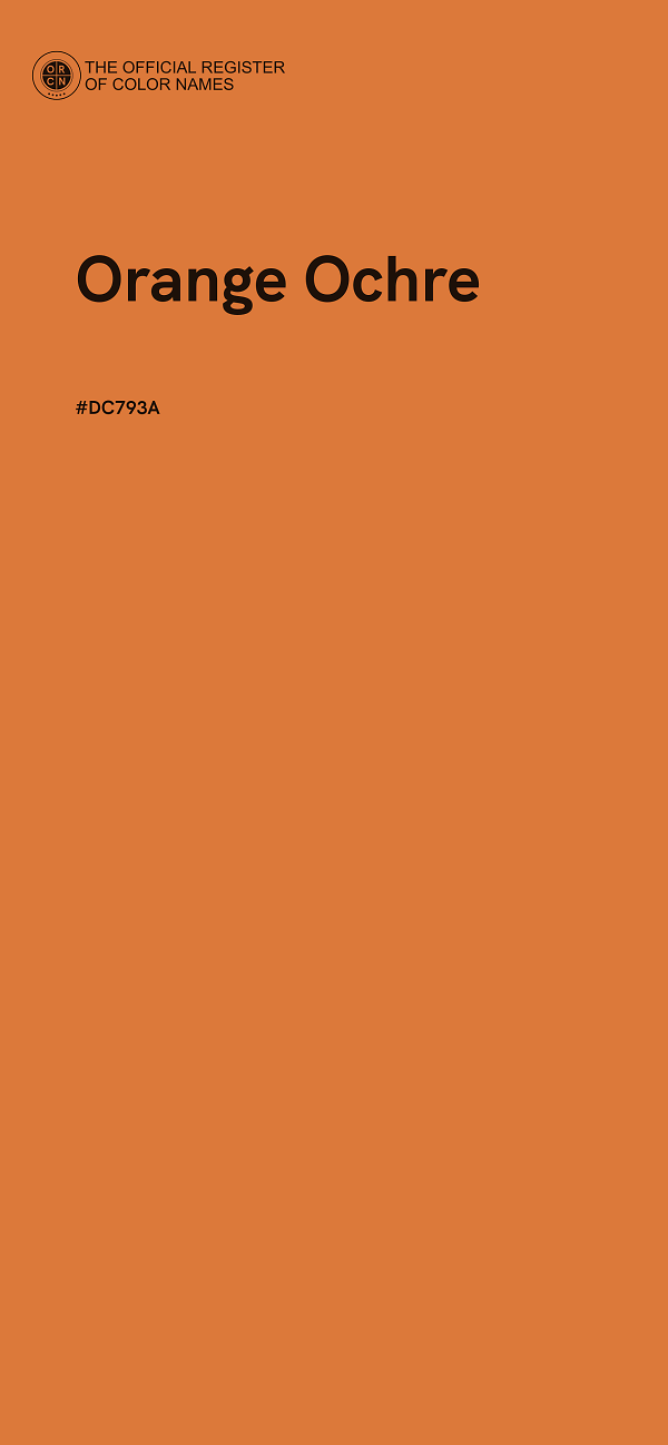 #DC793A - Orange Ochre color image