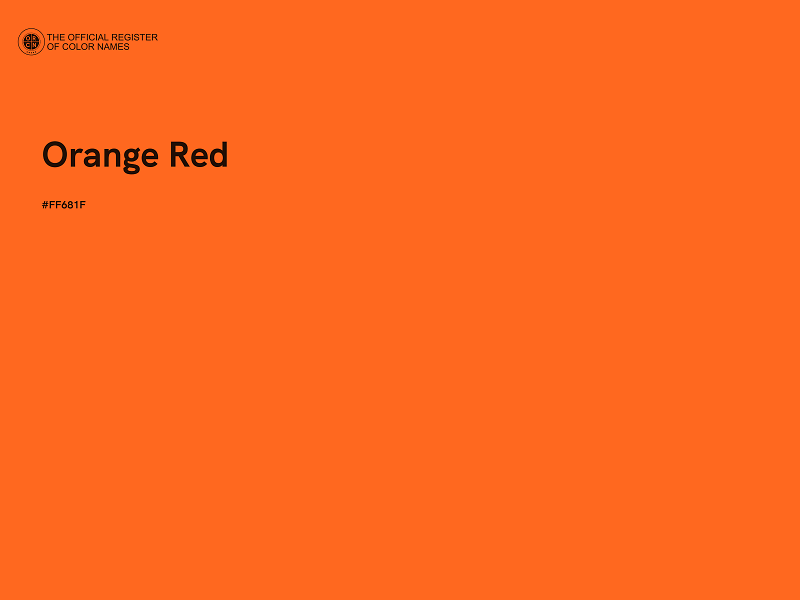 #FF681F - Orange Red color image