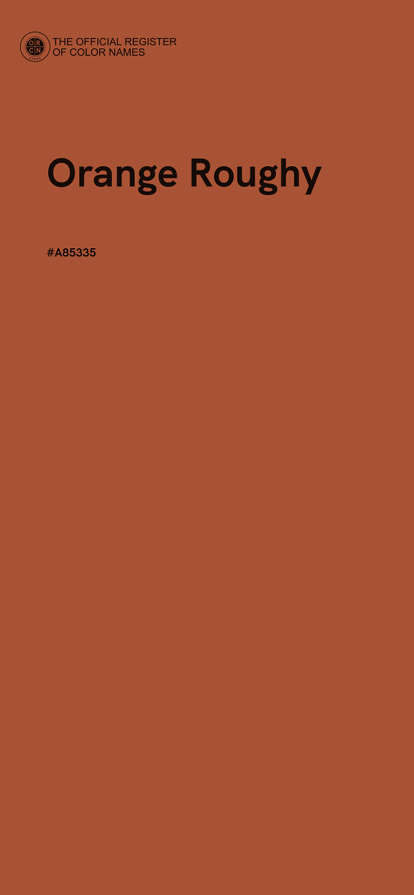 #A85335 - Orange Roughy color image