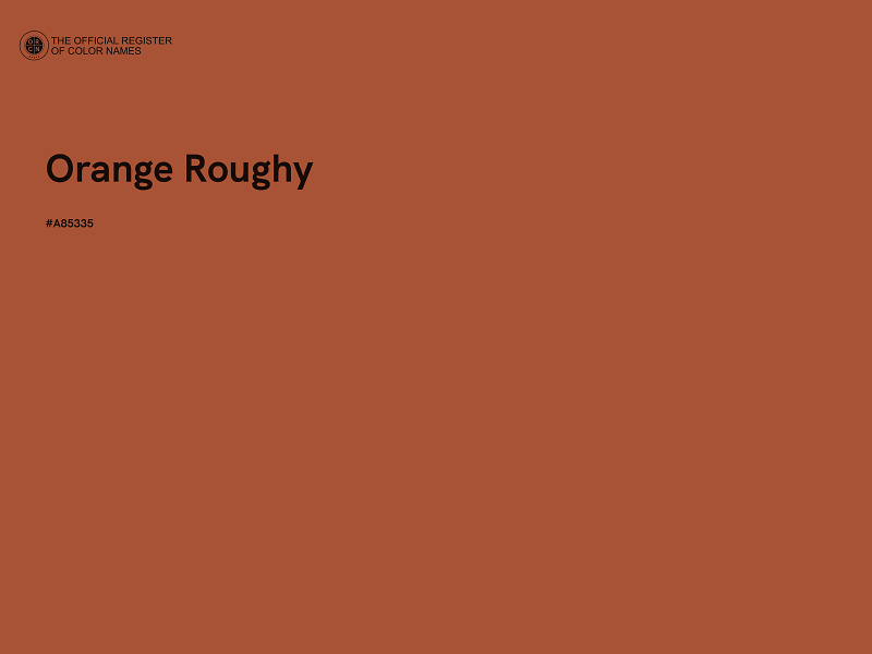 #A85335 - Orange Roughy color image
