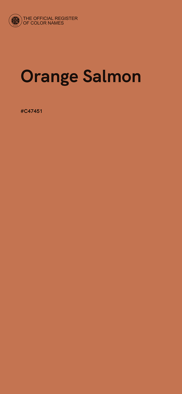 #C47451 - Orange Salmon color image