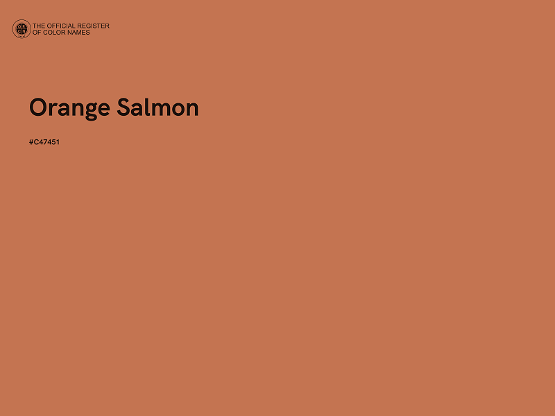 #C47451 - Orange Salmon color image
