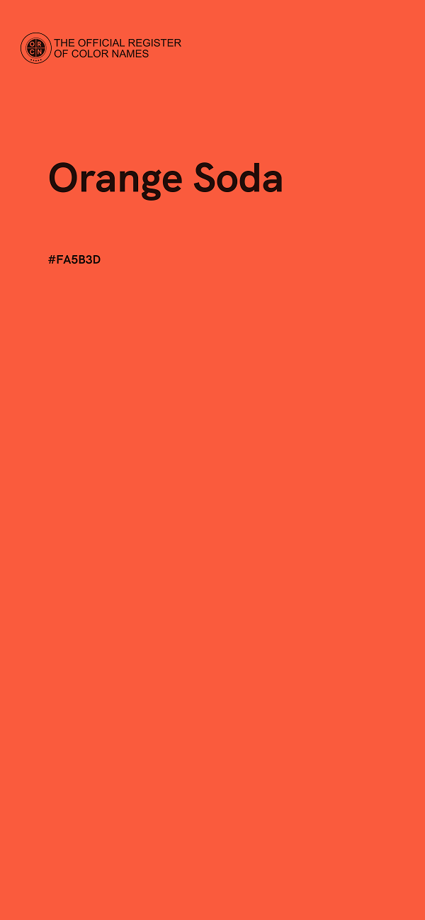 #FA5B3D - Orange Soda color image