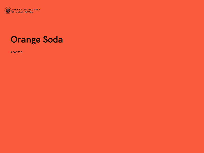 #FA5B3D - Orange Soda color image