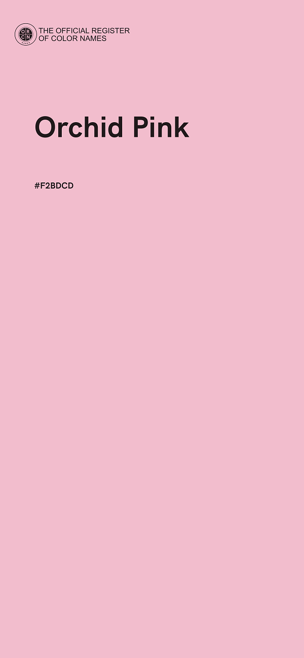 #F2BDCD - Orchid Pink color image