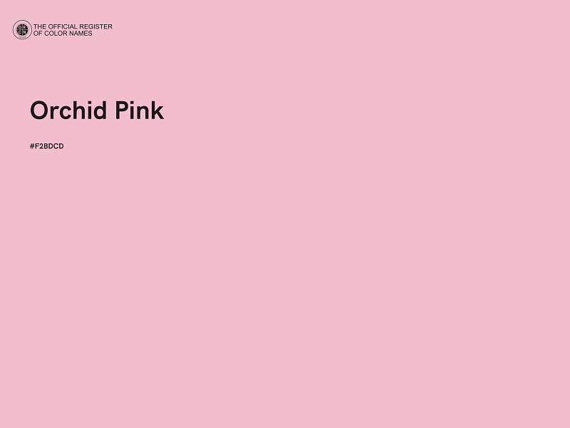 #F2BDCD - Orchid Pink color image