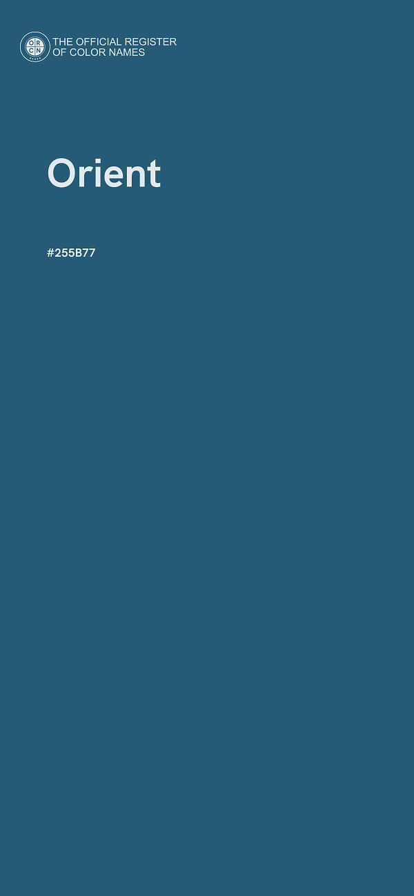 #255B77 - Orient color image